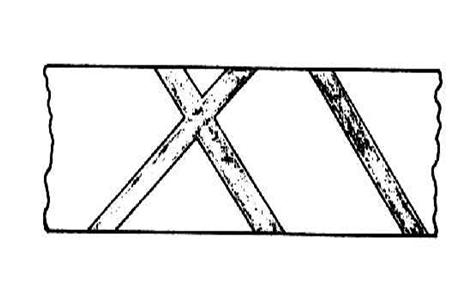 Bandas de Transição em grão deformado com subestrutura celular. Ficam delimitadas no interior de grãos individuais.