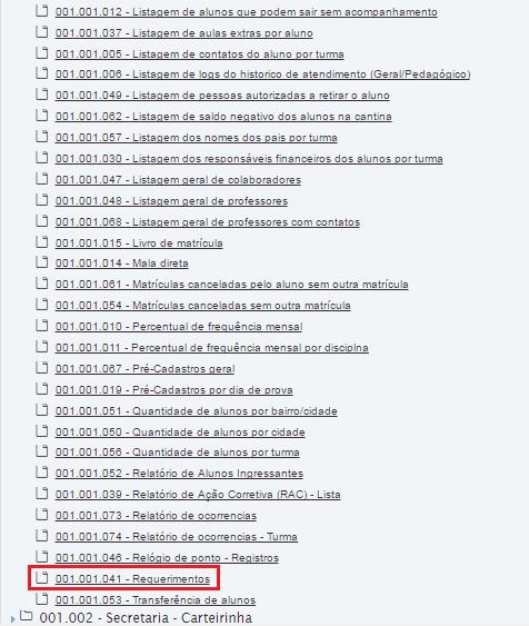 9. Histórico do requerimento Todas as operações feitas com o requerimento (Cadastro, cancelamento, disponibilização e etc) ficarão gravadas em um histórico, assim será