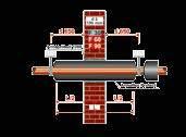 incêndio Tubos combustíveis Ød a 75 mm Massa ignifuga Armaprotect 1000 108 PAREDE