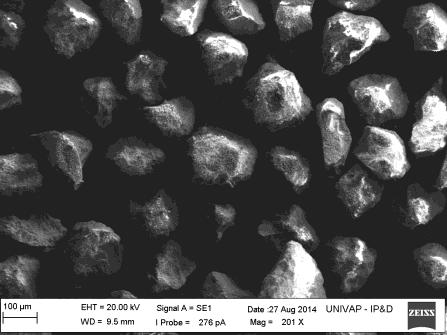 Figura 29 Micrografia obtida por MEV 10%NiO/γ-Al 2 O 3,