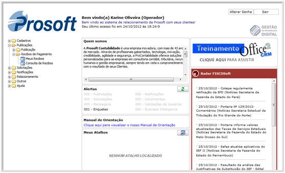 poderão visualizar os recibos de pagamento devidamente publicados, conforme demonstrado,