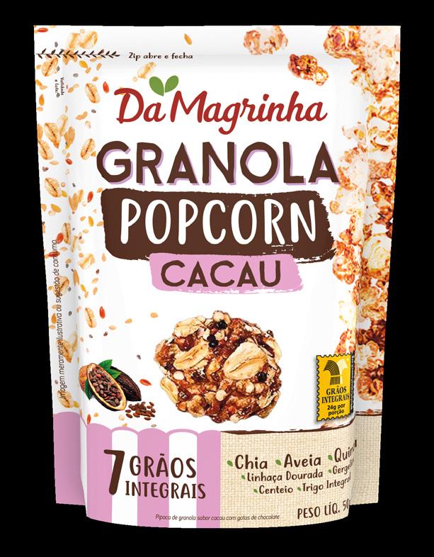 Snacks Granola Popcorn Exclusivos e patenteados!