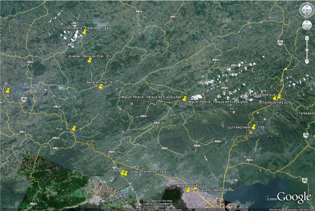 Vindo de São Paulo, via BR-393 Entrar em Volta Redonda BR-040 BR-393 São