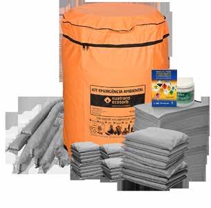 Linha Ambclean Kits Tambor Kit de Emergência Ambiental para Líquidos em Geral Cód. KIT200C-TBR Atende os requisitos da NBR ISO 140