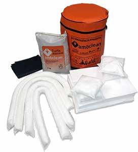 Linha Ambclean Kit Postos de Combustíveis Kit de Emergência Ambiental para Petróleo e Derivados Cód.