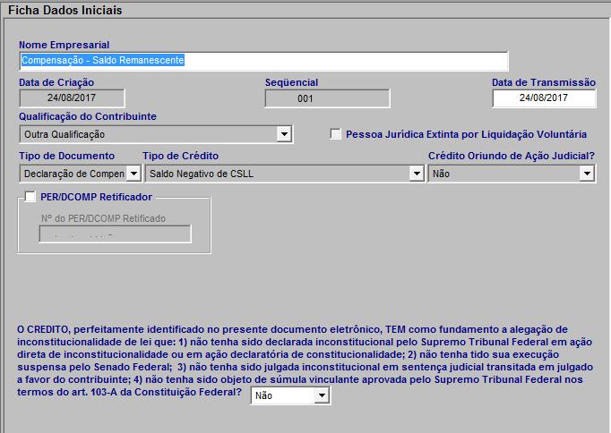 Ficha dados