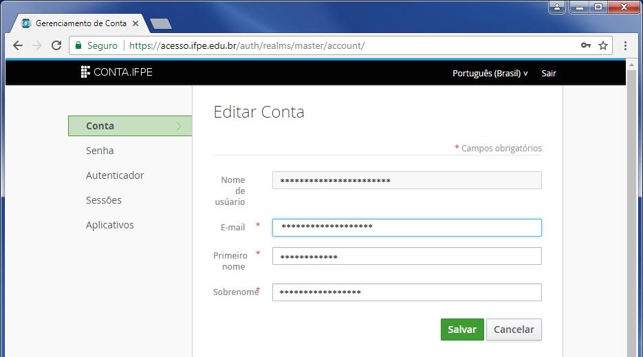 9. Se a mensagem de email com a redefinição da senha não foi recebida provavelmente seu usuário ainda não está