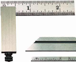 esquadros Lâmina afilada com chanfro de 45 em uma extremidade e 30 em outra Lâmina estreita com 58mm (2.