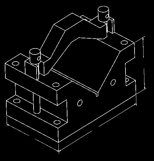 fixados a uma placa lisa de torno ou a uma placa magnética O bloco é temperado e retificado com precisão.