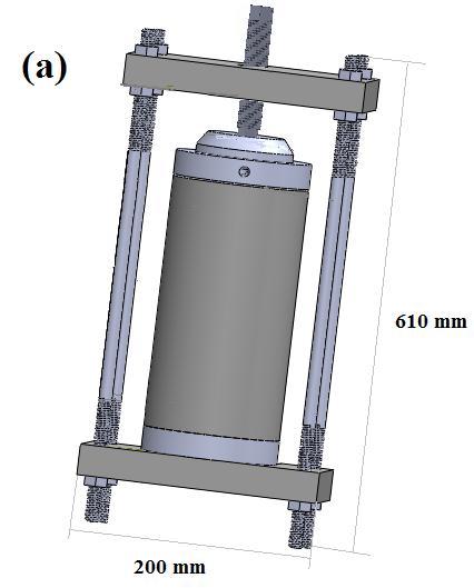 65 Figura 11 (a) Modelo computacional do reator montado. (b) Modelo computacional do reator em vista explodida.