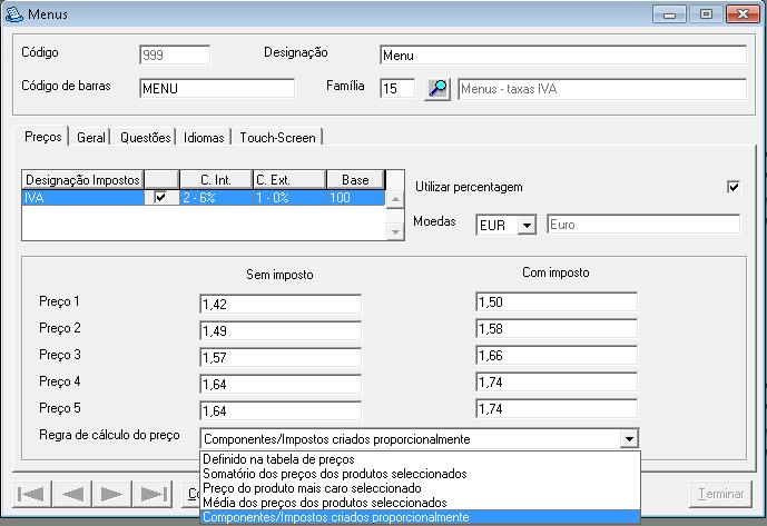 Front-Office Pagamento Dividindo o total A opção de pagamento dividindo o total por vários documentos passou a não estar disponível sempre que existam descontos e/ou ofertas associadas à mesa.