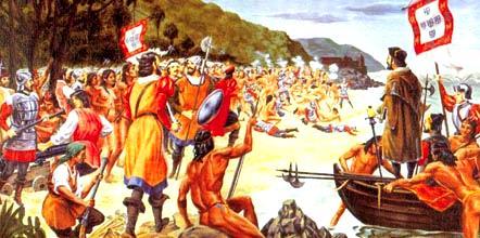 Exercício de Reforço de História 3º ano 1- Araribóia, como cacique de uma tribo que venceu a luta entre portugueses e franceses, recebeu terras como recompensa.