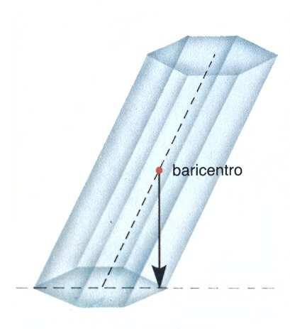 Considere a torre como um cilindro uniforme com o centro de gravidade no centro dele.