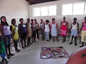 Egbé TN - 2010 AÇÕES DE KOINONIA NO BAIXO SUL DA BAHIA Início de projeto com mulheres quilombolas No dia 24 de setembro