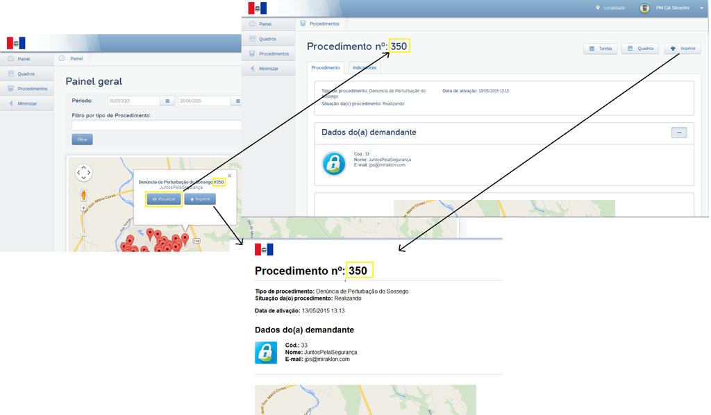 Miraklon Monitoramento e Triagem de Denuncias Visualização