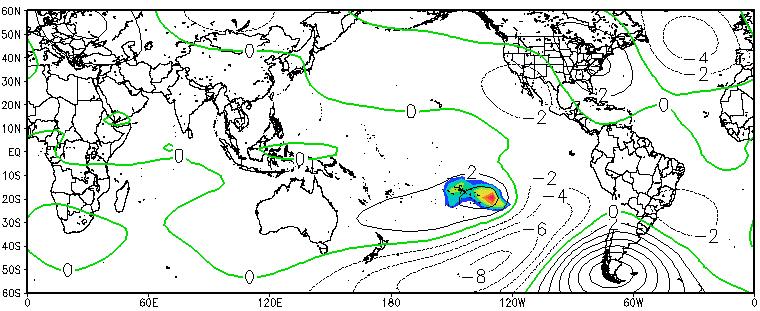 Destaca-se o comportamento convectivo oposto entre a Indonésia e a AS tropical nas defasagens -15 dias e 0 dia.