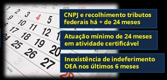 Requisitos de Admissibilidade 4. Inscrição no CNPJ e recolhimento de tributos federais há mais de 24 meses Esses dados serão aferidos pela RFB, não necessitando a sua comprovação 5.