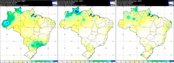 da precipitação e temperatura mínima média, em junho de 2016 Precipitação de 01 a