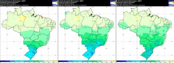 de 01 a 10/06/2016 Temp. min. de 11 a 20/06/2016 Temp. min. de 21 a 30/06/2016 Fonte: Inmet.