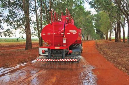 Adicionais Trata o solo por irrigação em operações: De apaga-poeira em estradas, talhões, pátios de manobras e