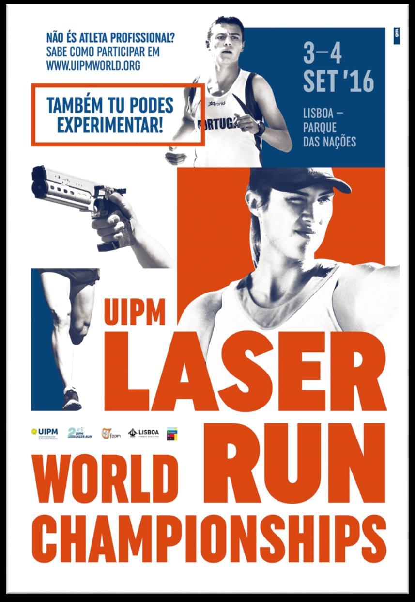 1. BALANÇO DA AÇÃO FEDERATIVA EM 2016 37 O Parque das Nações (Lisboa) recebeu no início de Setembro o Campeonato do Mundo de Laser-Run, formato competitivo que combina a corrida com tiro laser de