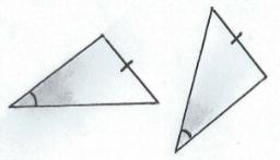 12. Reconhecer que num triângulo a lados iguais opõem-se ângulos iguais e reciprocamente. 13. Reconhecer que em triângulos iguais a lados iguais opõem-se ângulos iguais e reciprocamente. 14.