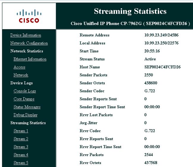 Esta captação mostra o córrego 2: Nota: É importante observar o endereço IP de Um ou Mais Servidores Cisco ICM NT e a porta na seção de