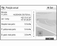 . Se a opção Ícones POIs estiver definida Ligado, ative as categorias de PI a apresentar. Selecionar Apagar todos para desmarcar todas as categorias.