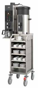 All serving trolleys are made in high quality stainless steel 18/9.