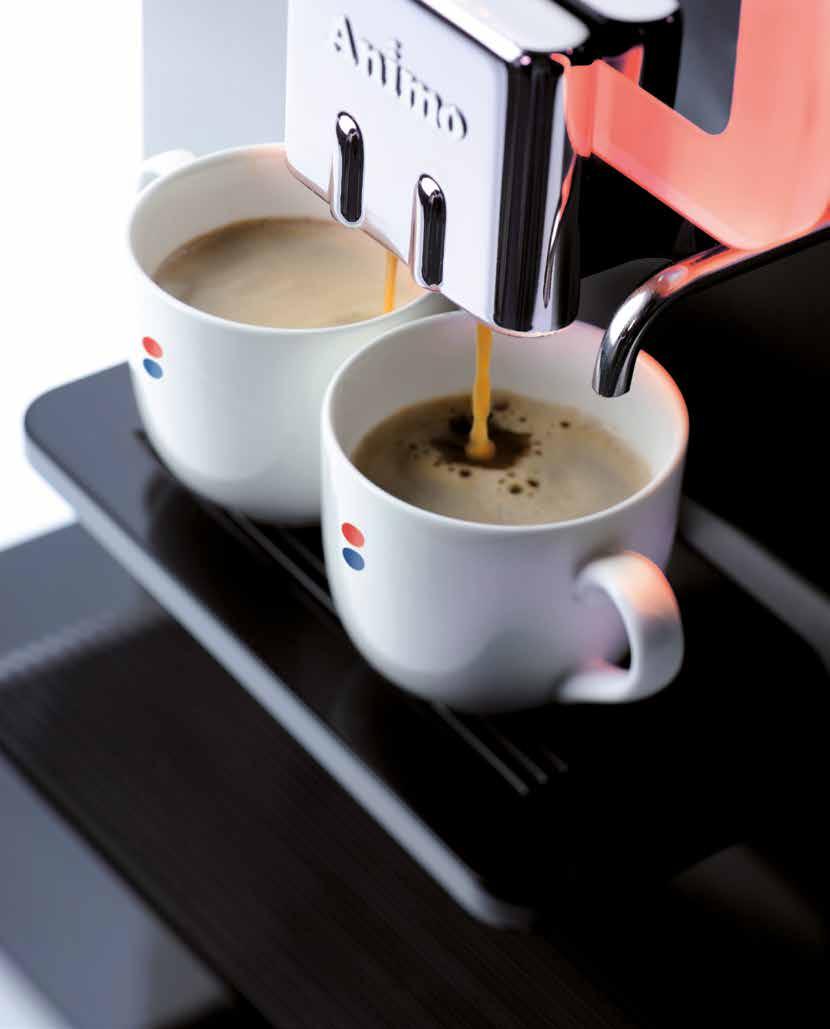 Máquinas de café super automáticas Bean to cup coffee machines Máquina automática de café em grão, com duas saídas, para um perfeito café expresso.
