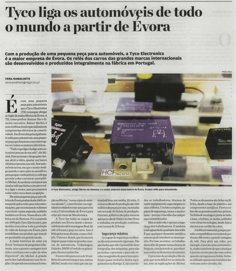 Jornal de Negócios Principal Explosão de exportações e menos desempregados em Évora Au