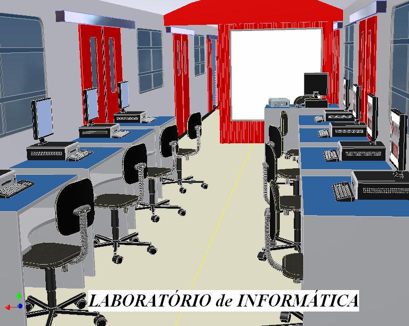(figura 4) Figura 4 Sala de Aula O laboratório de informática disporá de oito estações de trabalho, nove
