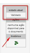 Para iniciar ou continuar a elaboração do projeto do curso ou iniciar a execução, clique no ícone ( ) ao lado do seu nome.