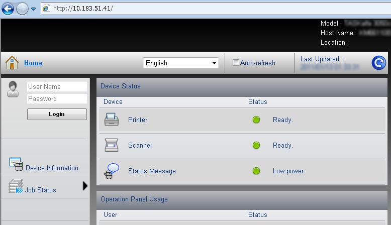 Preparativos antes da utilização Embedded Web Server RX (Definições para o E-mail) O Embedded Web Server RX é uma ferramenta utilizada para tarefas como verificar o estado de operação da máquina e