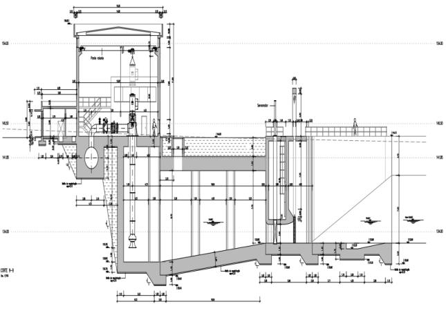 000 dam 3 Do tipo de aterro zonado Coroamento: 6,5 m de largura 575 m de Comprimento Galeria de Interligação 780m - 2 quadros em Betão; Caudal 9 m 3 /s Barragem da