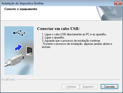 Certifique-se de que o computdor e o equipmento estão ligdos e de que iniciou sessão com direitos de Administrdor. Importnte NÃO ligue ind o co USB. Se existir lgum progrm em execução, feche-o.