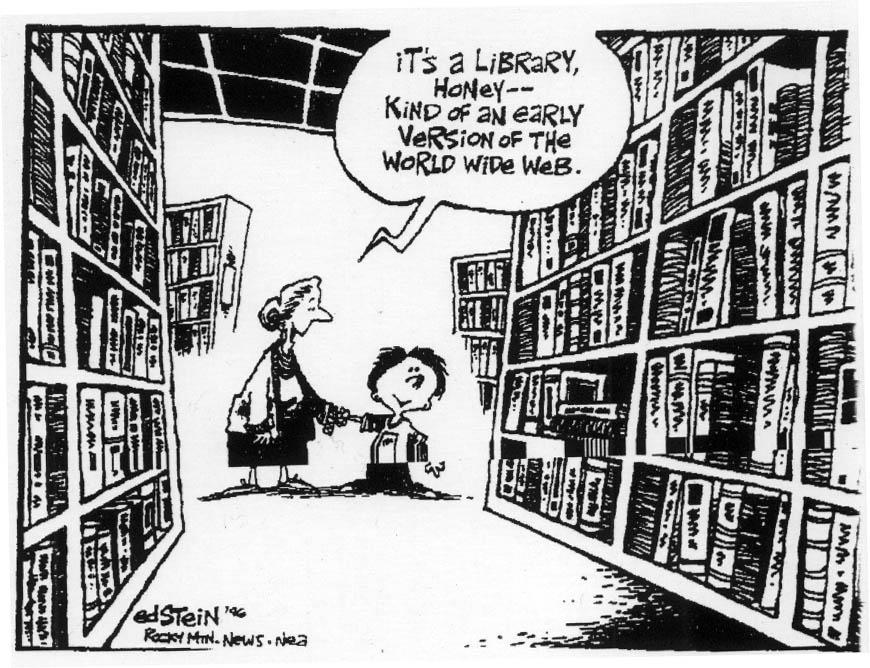 É uma biblioteca, querido.