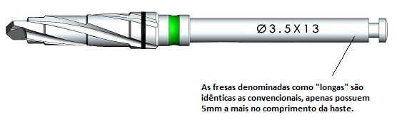 Novos Modelos Comerciais: Modelo * Diâmetro (mm) Imagem ampliada do produto Trefina Longa Trefina Longa Irrigada, 2.7, 3.5, 3.75, 4.25, 4.3, 5.0, 5.25, 6.0, 7.0, 8.0 e 10.