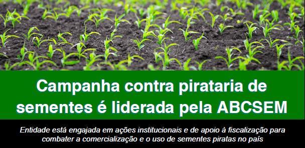 AÇÕES INSTITUCIONAIS CAMPANHA CONTRA PIRATARIA DE SEMENTES REUNIÃO DEPART.