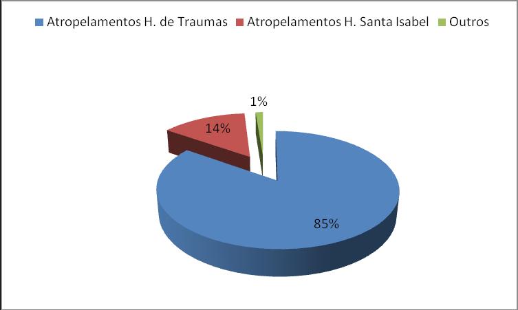 Figura 3 - Acidentes de Trânsito segundo o tipo.