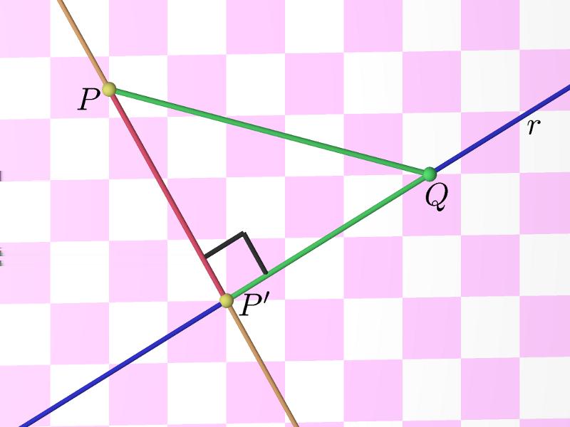 Geometria Analítica - Capítulo 1 09 Temos v w, pois: v, w (,, 3), (, 3, ) ()() + ( )( 3) + ( 3)() 1 + 18 0. Logo a reta r é paralela ao plano π ou está contida no plano π.