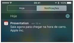 Aqui é possível ver rapidamente as mensagens, as chamadas e os compromissos recentes, além de obter mais informações sobre o seu dia.