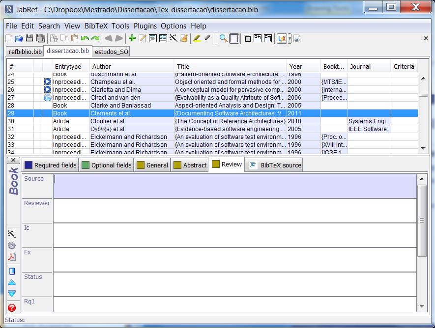 JabRef Junho de 2013 Milena