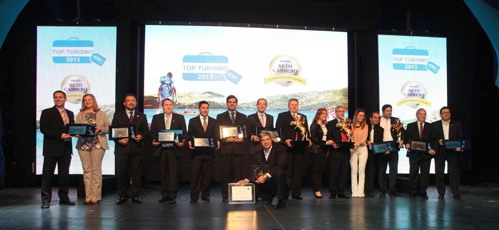 vencedores premiados no Top Turismo ADVB/SC