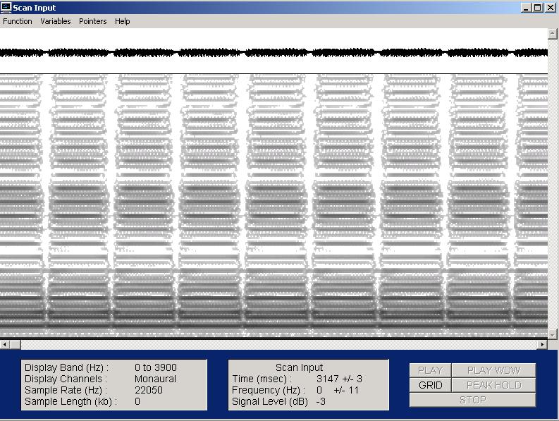 visualizado com software Spectrogram, Figura IV.