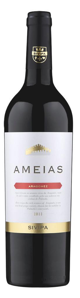 VARIETAL REGIONAL DOC PALMELA AMEIAS ARAGONEZ 2014 Vinho tinto Regional Península de Setúbal de grande intensidade corante, de tons rubi intenso.