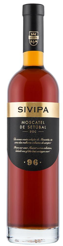 MOSCATEL 96 SETÚBAL DO, 1996 93 Pts Vinho de cor topázio, com reflexos esverdeados, de extraordinária potência com aromas complexos devido á sua evolução, denotando avelãs, flor de laranjeira e mel.