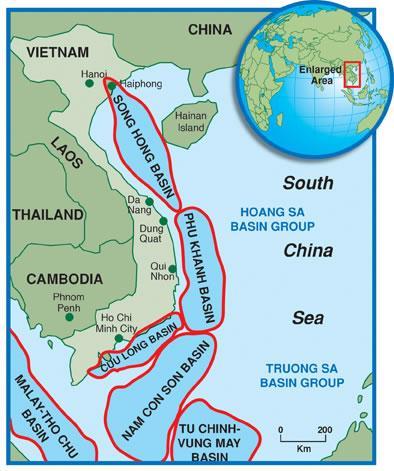 77 Figura 36 - Bacias petrolíferas do Vietnã O Vietnã é o terceiro maior produtor de petróleo da Associação das Nações do Sudeste da Ásia, atrás apenas da Indonésia e da Malásia.