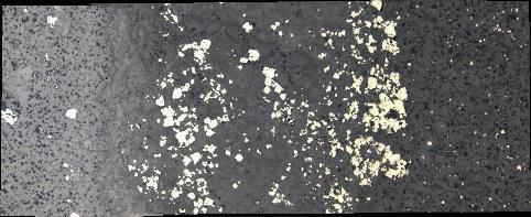 Descrição Formação ferrífera bandada sulfetada, com partículas de ouro e abundante arsenopirita.