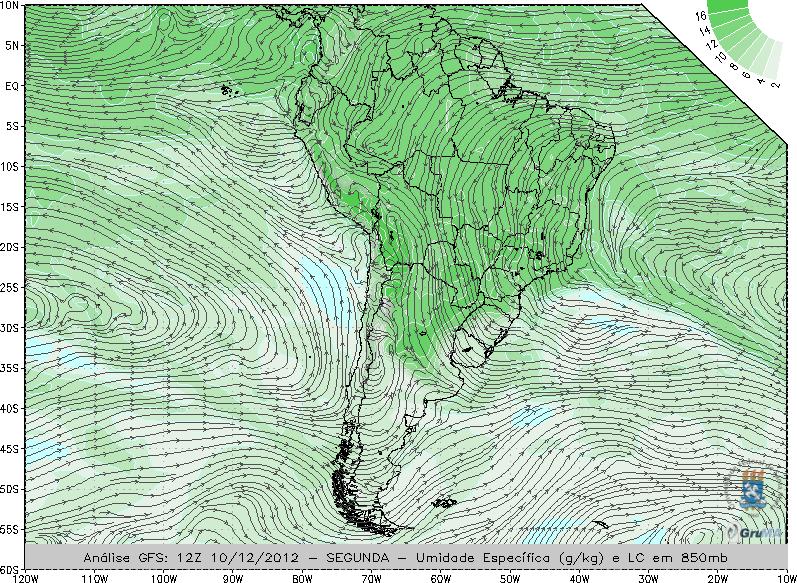 Esta situação sinótica, em conjunto com a passagem de um cavado de médios níveis pelos Andes ao longo do dia (figura 1a) se mostra uma condição favorável ao desenvolvimento de um ciclone